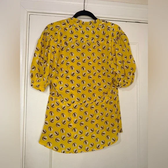 Girls From Savoy Silk Blouse Anthropologie - Picture 3 of 6